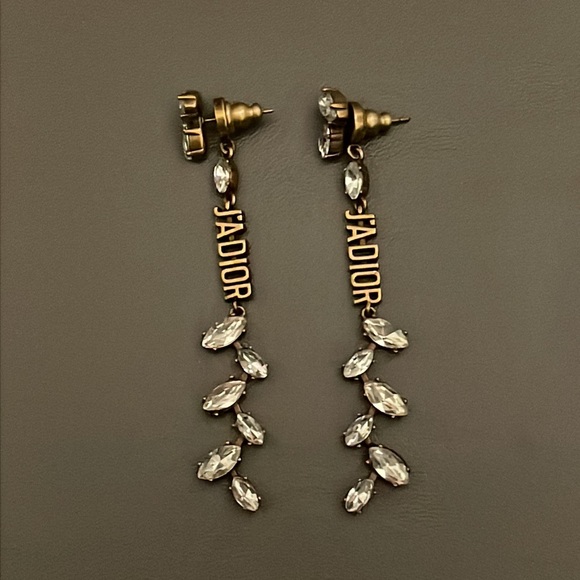 Dior Crystal Drop Earrings - Picture 3 of 5